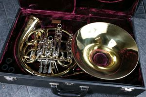 Engelbert Schmid B  hoch F Doppelhorn original Horn Tiefenried