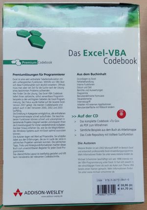 Excel-VBA Codebook mit CD (ungebraucht), 1164 Seiten Bild 2