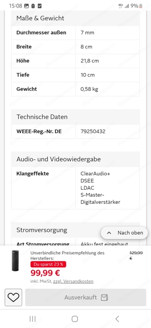 Soundbox der Marke Sony Bild 5