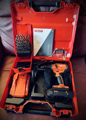 Hilti Schlagbohrschrauber im Set mit Akku, Koffer, Ladegerät und Bohrkasette NEU