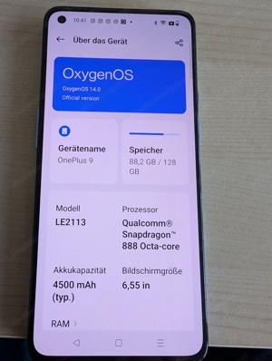 Verkaufe ein ONE Plus 9 Bild 4