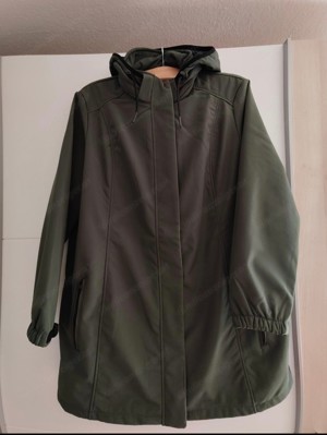 Parka Mantel Jacke in oliv