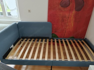 Bettgestell BLAKULLEN 90X200 mittelblau Bild 2