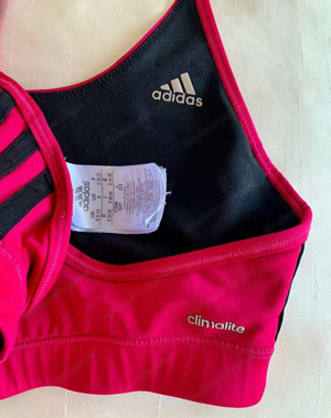 Adidas Essentials Climalite Sport-BH S M 36 38 Reversible Rosa Schwarz Damen BH Trägertop Dessous Bild 10