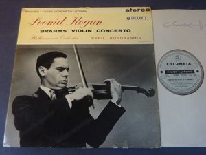 BS ED1 BRAHMS - Violin Concerto LP, Leonid Kogan, Kondrashin, COLUMBIA SAX 2307