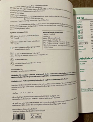 Klett B2 Lehr- und Arbeitsbuch Teil 2 Aspekte neu Mittelstufe Deutsch german német Bild 4