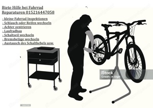 Biete Hilfe bei Fahrrad Reparaturen