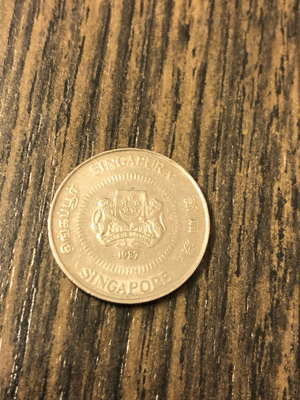 Singapur 10 Cents 1987 Bild 2