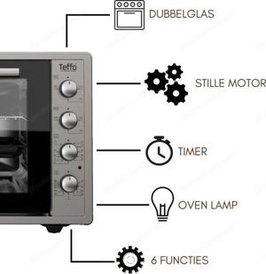 Mini Backofen - Teffo Electric Ofen 50 Liter Bild 5