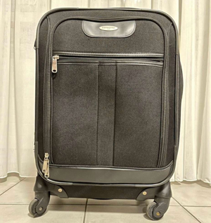 SAMSONITE Trolley mit 4 Rollen black Schwartz Reisekoffer Koffer Reise 55 x 40 x 20 cm Bild 1