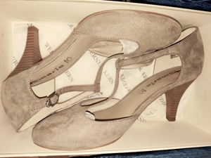 Schuhe Wildleder beige 40