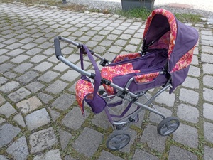 Puppenwagen lila 