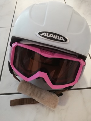 Kinder Skihelm mit Skibrille 