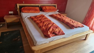 Doppelbett Vollholz Eiche