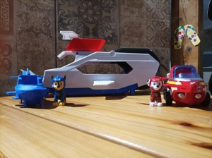 Paw Patrol Aqua Pups Whale Patroller + 1 zusätzliches Fahrzeug und Figur