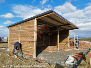 TOP - Weidehütte, Pferdeunterstand, Weideunterstand, Offenstall bauen - Unterstand und Scheune Bild 4