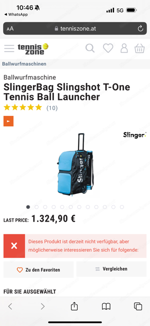 Tennisball-Wurfmaschine