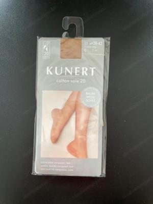 20 Stk. Kunert cotton sole 20 Söckchen transparent matt, Gr. 39-42, neu - OVP