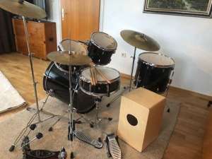 Schlagzeug Set - Drum Kit (komplett) mit Cajon von dpd