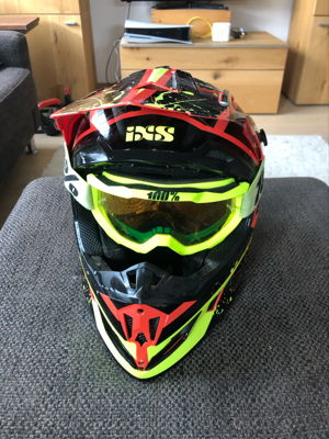 IXS Mopedhelm und Brille, Herren Gr. M