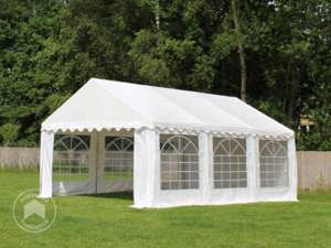 Partyzelt Gartenzelt weiss 4 x 6 m - nur 2x gebraucht!