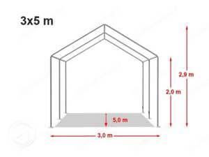 Partyzelt Gartenzelt weiss 4 x 6 m - nur 2x gebraucht! Bild 5