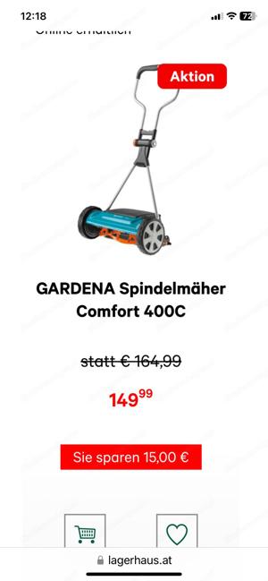 Gardena Spindelrasenmäher