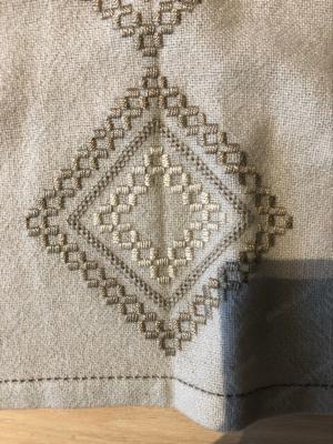 Handarbeit: Tischdecke, Hardanger Stickerei Bild 3