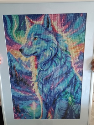 Diamond Painting Wolf   (240.000_Steine)