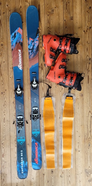 Kinder Jugend Tourenski Allround Ski Nordica mit Tourenbindung und Tecnica Skischuh Bild 2