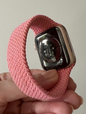 Apple Watch Serie 6, Gold Smartwatch Uhr Bild 4