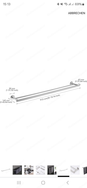 Handtuchhqlter aus Edelstahl Bild 3