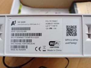 A1 Wlan Box VV2220 VDSL + Alcatel Splitter Bild 5