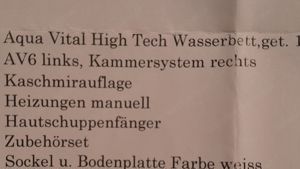 Wasserbett Aqua Vital High Tech Bild 4