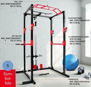 Tolles POWERRACK - Fitnessgerät (wenig gebraucht, in sehr gutem Zustand) günstig abzugeben Bild 5