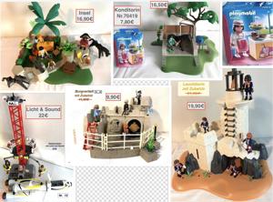 6x Playmobil Pferde-Waschplatz Raketenstation Konditorin