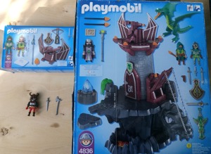 Playmobil Drachenturm, Drachenkatapult, Drachenbändiger - Vollständig