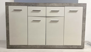 Sideboards mit Betonoptik und hochglanz Türen