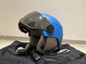 Schihelm CEBE blau XS 51-53cm mit Visier Bild 1