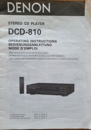 Stereoanlage DENON Tuner Verstärker DRA-750 und CD-Player DCD-810 Bild 6