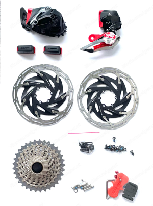 Sram RED eTap HRD AXS D1 Gruppe 2x12 inkl. Kurbel + Kassette