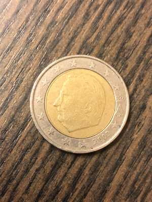 2 Euro Umlaufmünze Belgien 2002 Bild 1