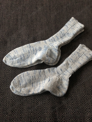 handgestrickte Socken, Gr. 39-41, 2 Paar