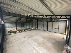 15m x 6m Blechgarage in Eichenholzoptik, Geräthaus, Versteck, Lager, Transport, Montage inklusiv Bild 7