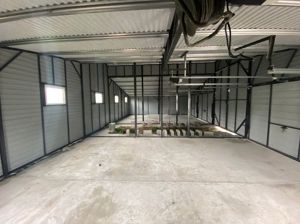 15m x 6m Blechgarage in Eichenholzoptik, Geräthaus, Versteck, Lager, Transport, Montage inklusiv Bild 5