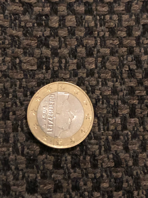 1 Euro Umlaufmünze Luxemburg 2004