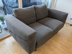 graues Sofa  Couch  Zweisitzer zu verkaufen 