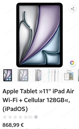 Apple Tablet 11 iPad Air 128GB