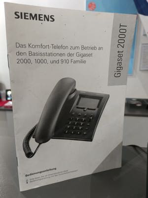 Siemens Gigaset 2000 T mit Netzteil und Bedienungsanleitung Bild 4