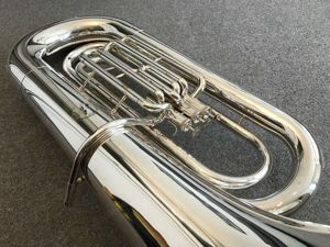 B Tuba Yamaha  YBB 201 Versilbert Bild 3